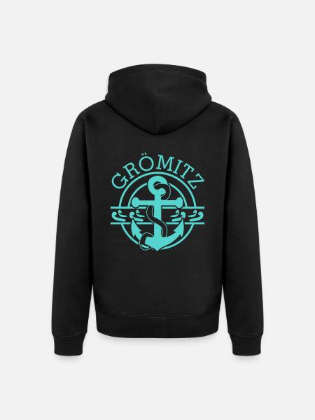 Grömitz Lübecker Bucht - Unisex Premium Bio Zip Hoodie - Schwarz