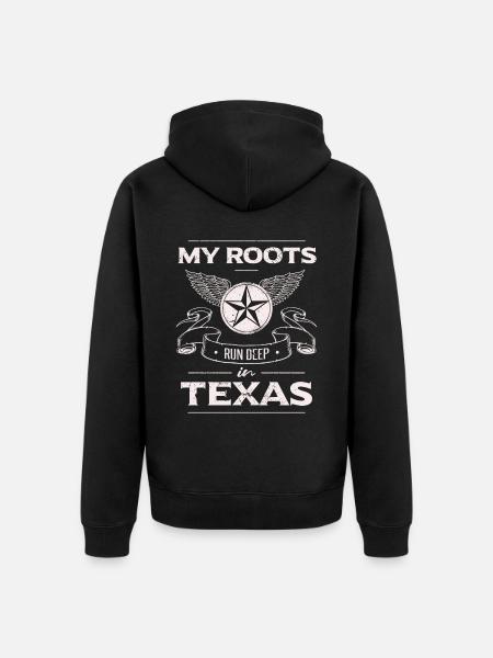 Lone Star State | Fier Texas - Veste à capuche bio Premium Unisexe - noir