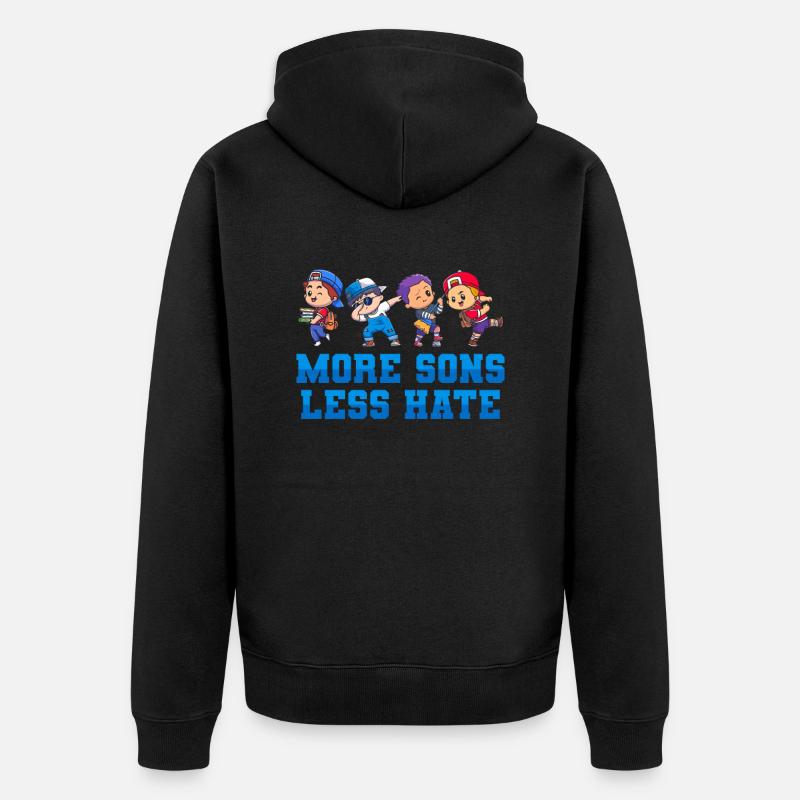 Maman Mère Mère - Veste à capuche bio Premium Unisexe - noir