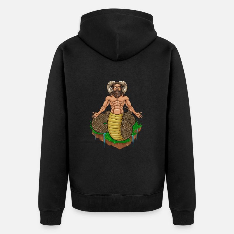 Dieu slave Veles - Veste à capuche bio Premium Unisexe - noir