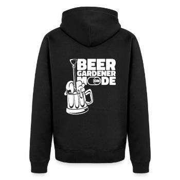Hobby Gardener Garden Mode sur Garden Beer - Veste à capuche bio Premium Unisexe - noir - Dos - Nico (187cm)