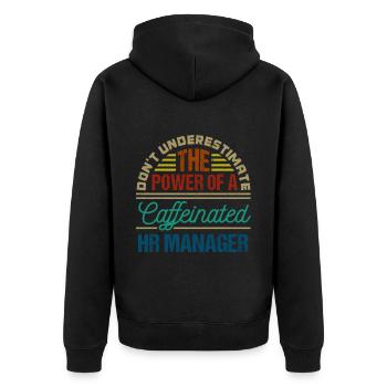 Ressources Humaines Responsable RH Profession - Veste à capuche bio Premium Unisexe - noir - Dos - Nico (187cm)
