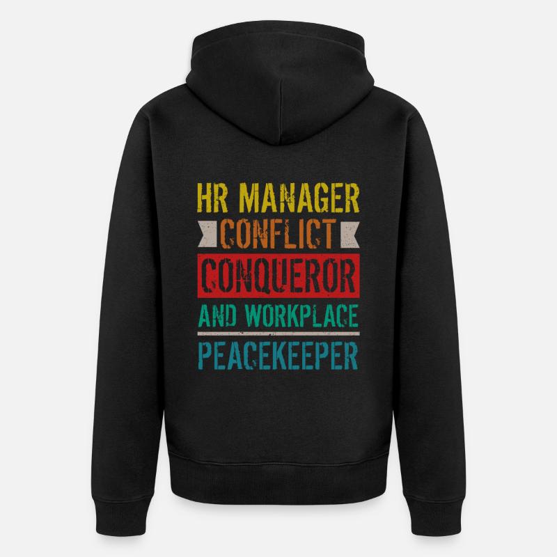 Ressources Humaines Responsable RH Profession - Veste à capuche bio Premium Unisexe - noir