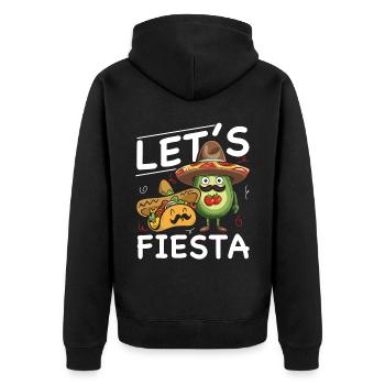 Avocado Taco Mexique Guacamole Lover Cinco De Mayo - Veste à capuche bio Premium Unisexe - noir - Dos - Nico (187cm)