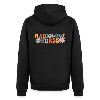 Radiologie interventionnelle Groovy - Veste à capuche bio Premium Unisexe - noir - Dos - Nico (187cm)