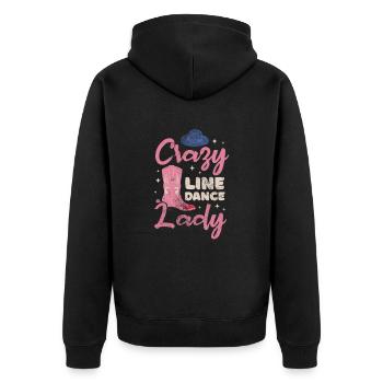 Danse en ligne - Veste à capuche bio Premium Unisexe - noir - Dos - Nico (187cm)