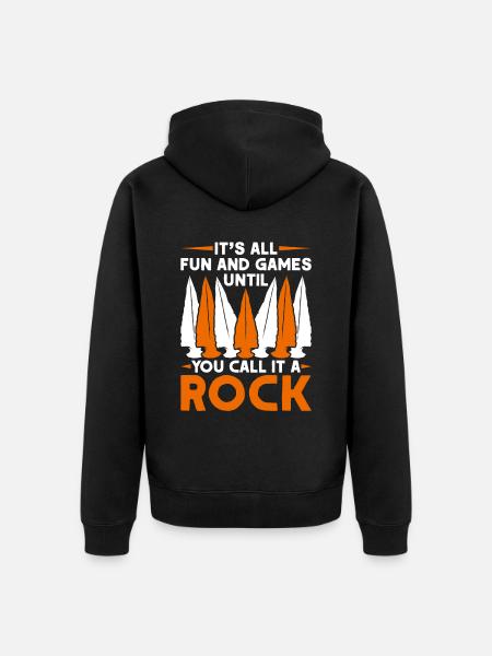 Pfeilspitzen Speerspitze Arrowhead Collection - Unisex Premium Bio Zip Hoodie - Schwarz