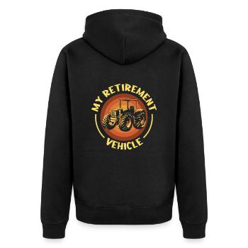 Hobby Gardener Garden Funny Garden Grandpa - Unisex Premium Organic Zip Hoodie - black - Back - Nico (187cm)