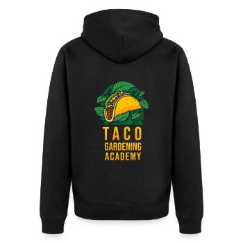 Tacos de jardin Hobby Gardener - Veste à capuche bio Premium Unisexe - noir - Dos - Nico (187cm)