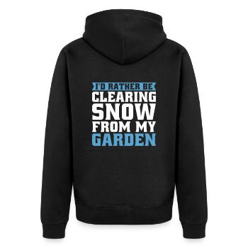 Hobby Gardener Garden Snow Garden Noël - Veste à capuche bio Premium Unisexe - noir - Dos - Nico (187cm)