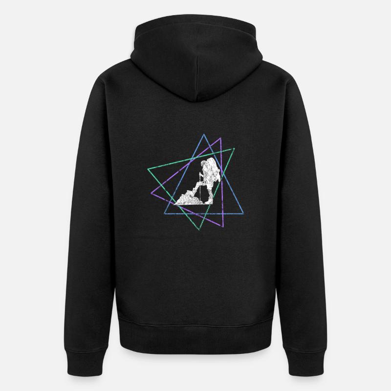 Alpinisme - Veste à capuche bio Premium Unisexe - noir