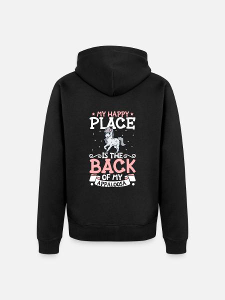 My favorite place - Appaloosa - Unisex Premium Organic Zip Hoodie - black