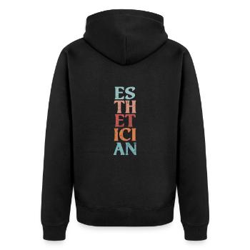 Esthéticien - Veste à capuche bio Premium Unisexe - noir - Dos - Nico (187cm)