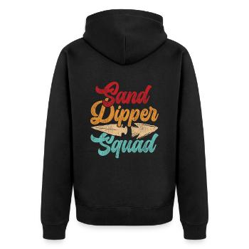 Arrowheads Arrowhead Hunter Sand Dipper Squad - Unisex Premium Organic Zip Hoodie - black - Back - Nico (187cm)