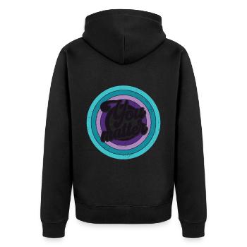 Vous êtes important - Vous comptez - Veste à capuche bio Premium Unisexe - noir - Dos - Nico (187cm)