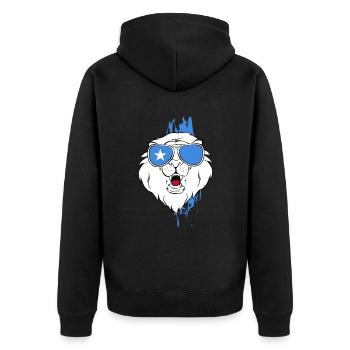 Somalie - Veste à capuche bio Premium Unisexe - noir - Dos - Nico (187cm)