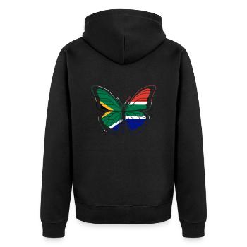 Afrique du Sud - Veste à capuche bio Premium Unisexe - noir - Dos - Nico (187cm)