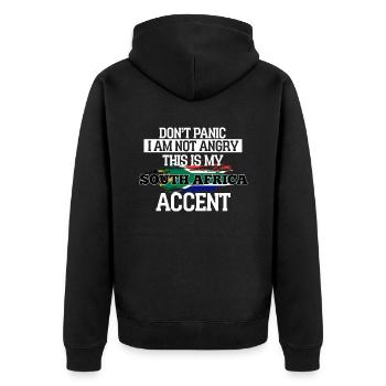 Afrique du Sud - Veste à capuche bio Premium Unisexe - noir - Dos - Nico (187cm)