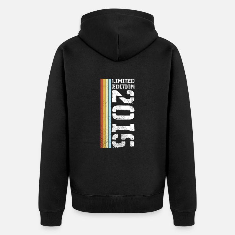Edition Limitée Rétro 2015 - Veste à capuche bio Premium Unisexe - noir