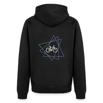 Bicyclette - Veste à capuche bio Premium Unisexe - noir - Dos - Nico (187cm)