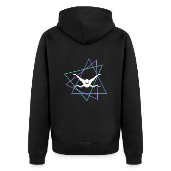 Nager - Veste à capuche bio Premium Unisexe - noir - Dos - Nico (187cm)