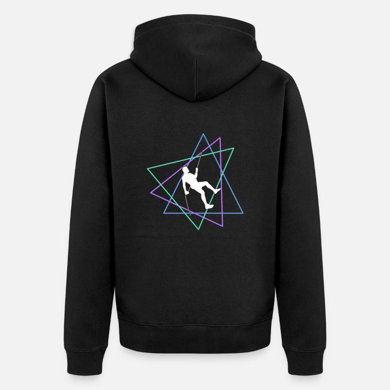 Grimper - Veste à capuche bio Premium Unisexe - noir