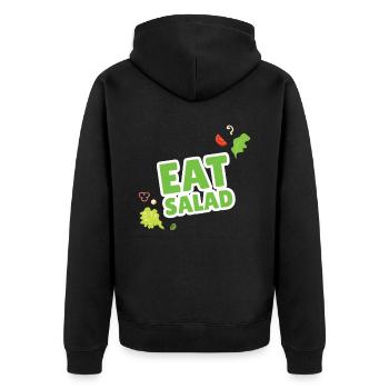 Mangez Salad Salat Vegan Veganer - Veste à capuche bio Premium Unisexe - noir - Dos - Nico (187cm)