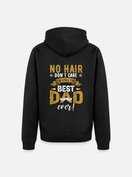 Best Dad Papa Fathers Day - Unisex Premium Organic Zip Hoodie - black