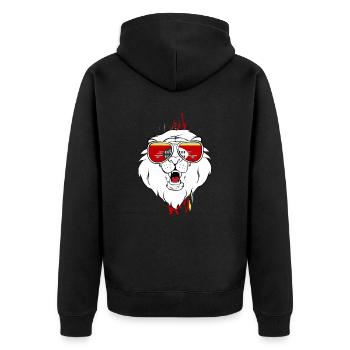 Swaziland - Veste à capuche bio Premium Unisexe - noir - Dos - Nico (187cm)