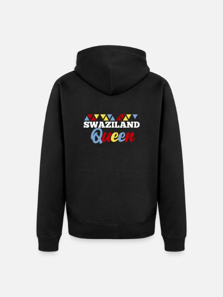 Swaziland - Veste à capuche bio Premium Unisexe - noir