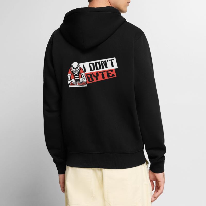 I Don't Byte Softwareingenieur Developer Coder Unisex Premium Bio Zip Hoodie