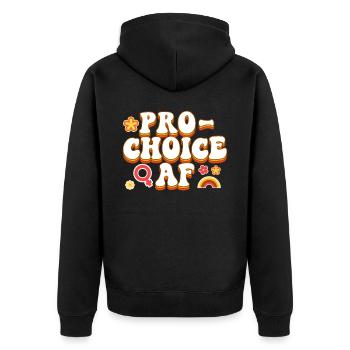 Féministe Pro-Choice Af - Veste à capuche bio Premium Unisexe - noir - Dos - Nico (187cm)
