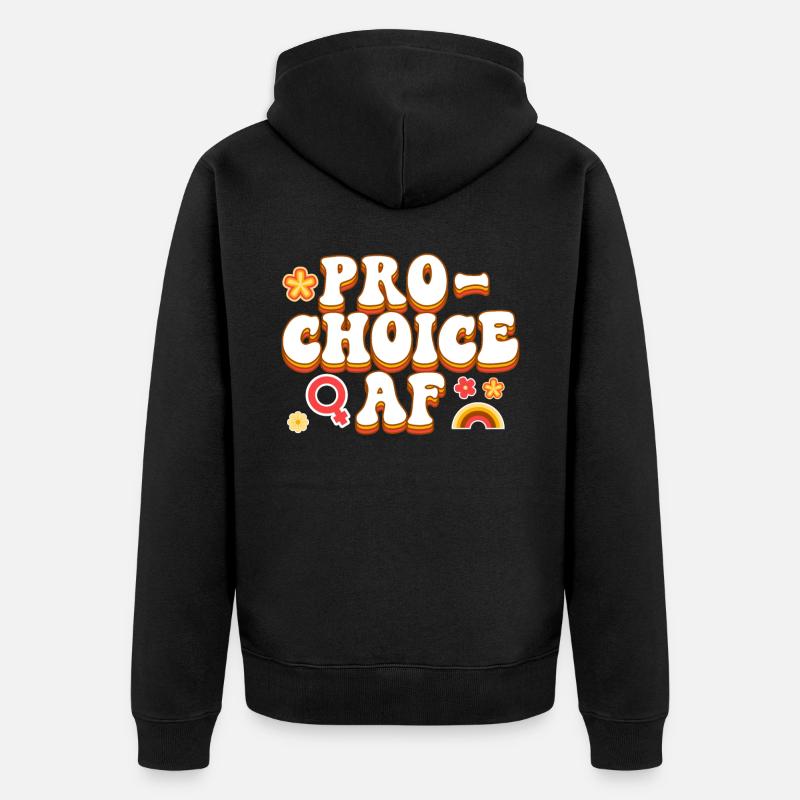 Féministe Pro-Choice Af - Veste à capuche bio Premium Unisexe - noir