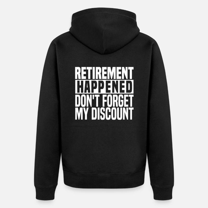 Pension de pensionné - Veste à capuche bio Premium Unisexe - noir