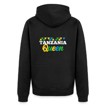 Tanzanie - Veste à capuche bio Premium Unisexe - noir - Dos - Nico (187cm)