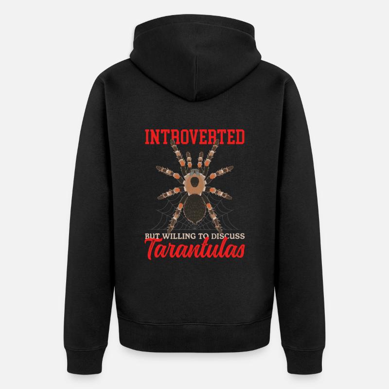 Tarentules Araignée Tarentule Cadeau - Veste à capuche bio Premium Unisexe - noir