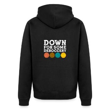 Bocce Bocce Ball Bouler Boulen Cadeau - Veste à capuche bio Premium Unisexe - noir - Dos - Nico (187cm)