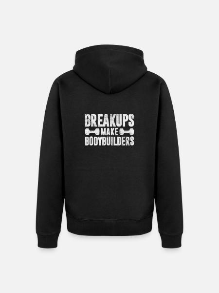 Bodybuilder - Unisex Premium Bio Zip Hoodie - Schwarz