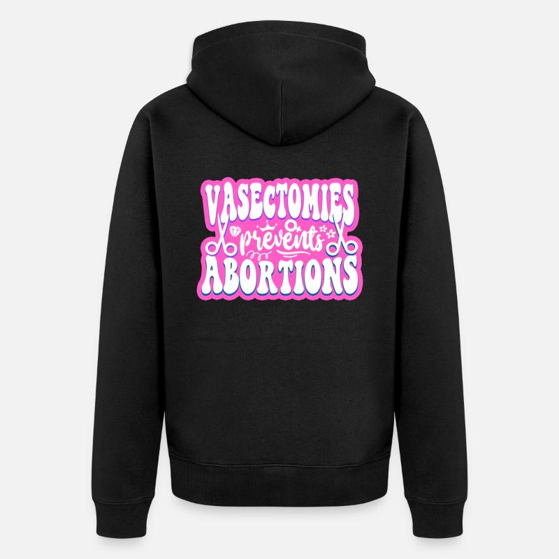 La vasectomie féministe empêche - Veste à capuche bio Premium Unisexe - noir