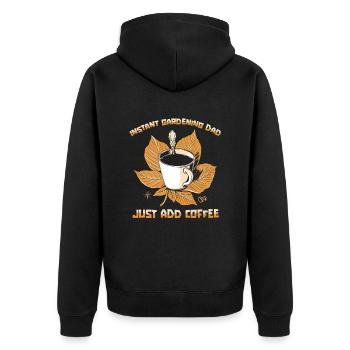 Hobby Gardener Garden Caffeine Garden Father - Veste à capuche bio Premium Unisexe - noir - Dos - Nico (187cm)