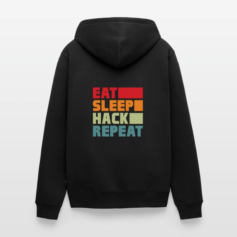 Hacker Coder Computer Hacking Gift Unisex Premium Organic Zip Hoodie