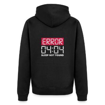 Hacker - Veste à capuche bio Premium Unisexe - noir - Dos - Nico (187cm)