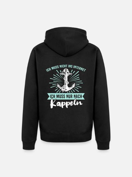 Kappeln Sprüche Kappelner Spruch - Unisex Premium Bio Zip Hoodie - Schwarz