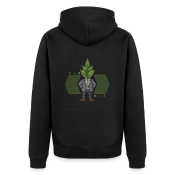 Jardinier amateur jardin maman - Veste à capuche bio Premium Unisexe - noir - Dos - Nico (187cm)