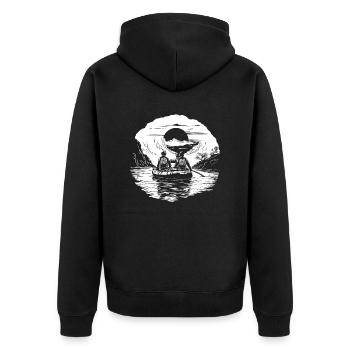 Rafting - Veste à capuche bio Premium Unisexe - noir - Dos - Nico (187cm)