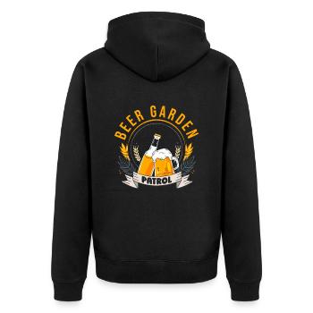 Hobby jardinier jardin bière de jardin - Veste à capuche bio Premium Unisexe - noir - Dos - Nico (187cm)