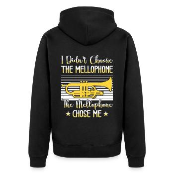 Mellophonist, Musical Instrument Orchestra, - Unisex Premium Organic Zip Hoodie - black - Back - Nico (187cm)