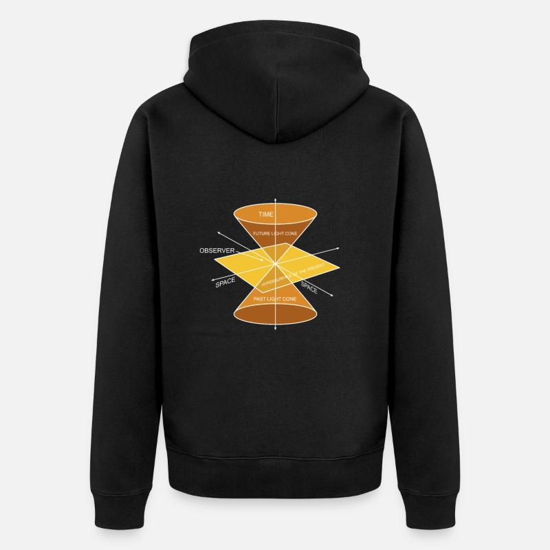 Physik Phyiker Berechnungen Quantenphysik - Unisex Premium Bio Zip Hoodie - Schwarz