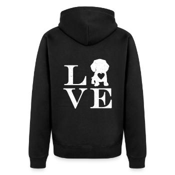 Teckel Cadeau Dixie Viennese Doxie Teckel - Veste à capuche bio Premium Unisexe - noir - Dos - Nico (187cm)