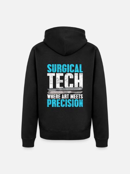 Chirurgisch Technischer Assistent - Unisex Premium Bio Zip Hoodie - Schwarz